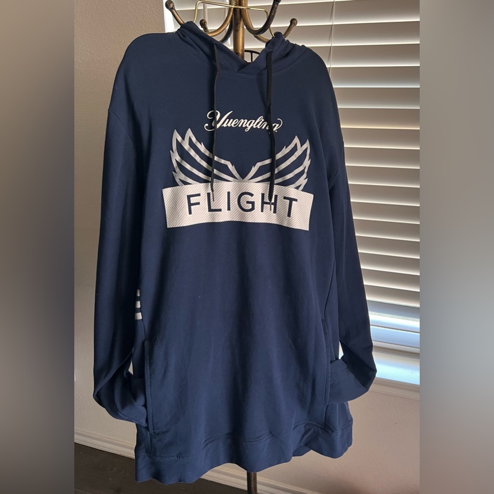 Yuengling Adidas medium women’s long hoodie with pockets New